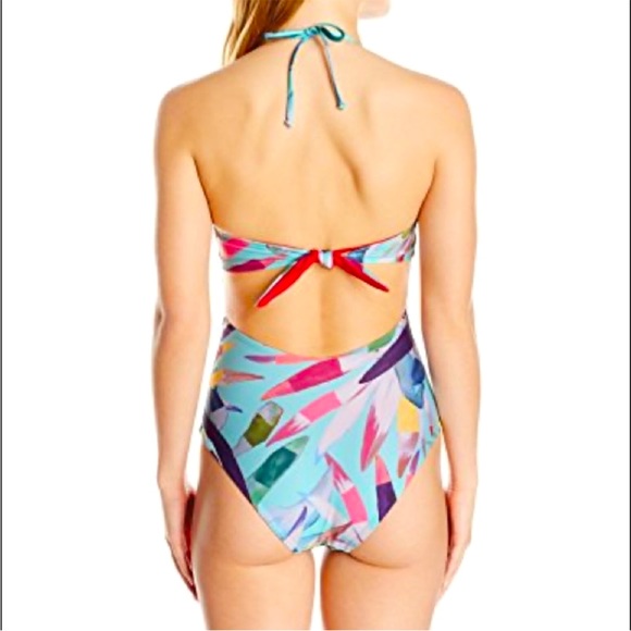 Mara Hoffman Lattice Underwire One Piece Swimsuit - Picture 2 of 9